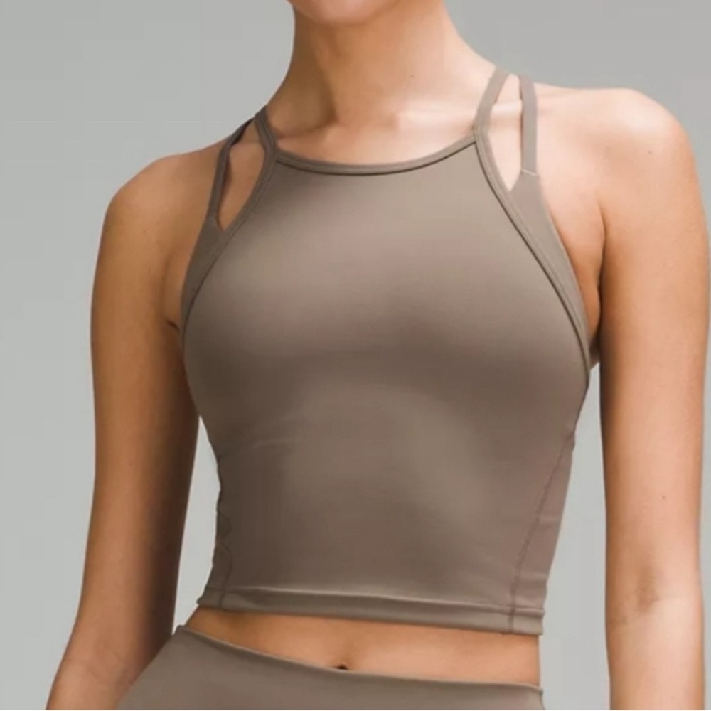 Lululemon Wunder Train High Neck Cross-Back Tank- Nomad